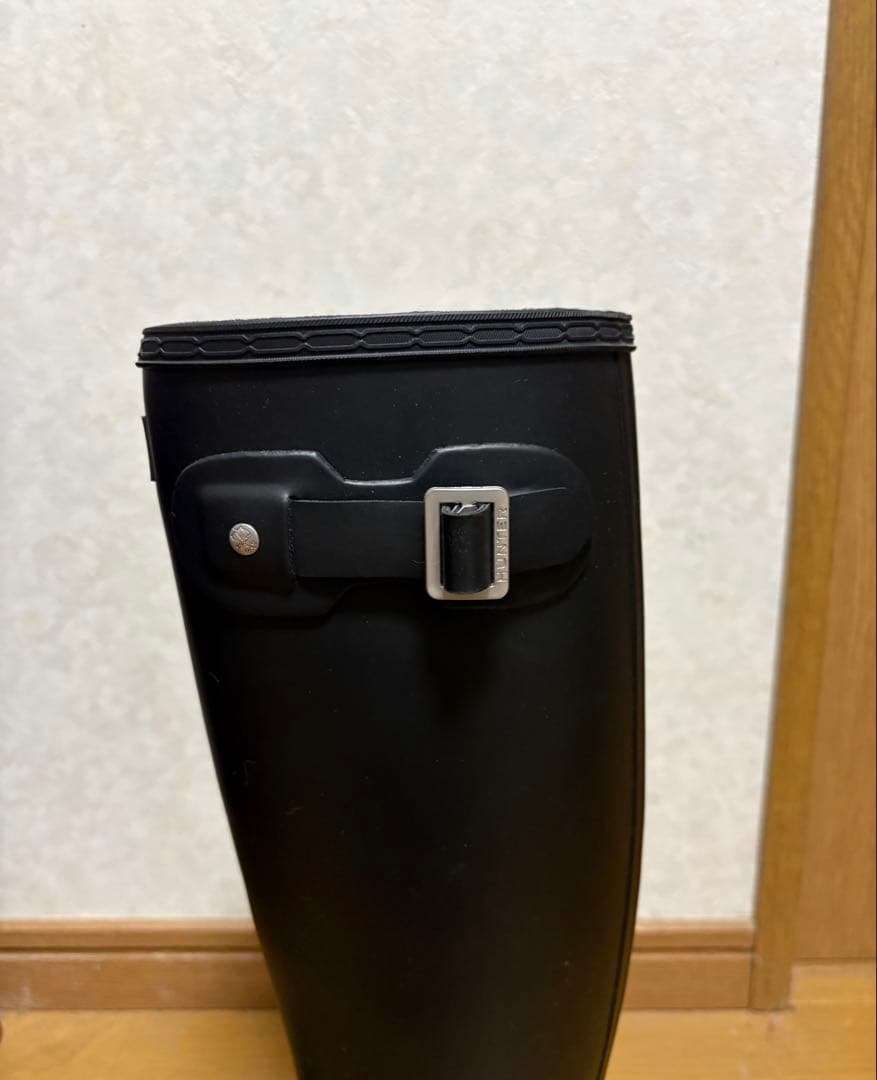 【極美品】HUNTER ロングブーツ ブラック 23~23.5 ナップサック&箱
