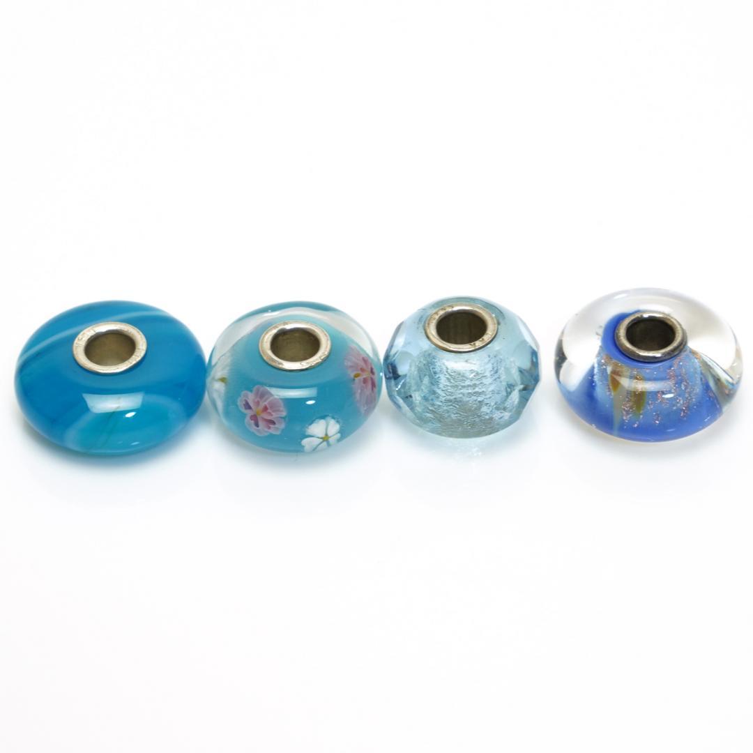 トロールビーズ 12点セット ブルー系 トゥインクル ハート 925 LAA