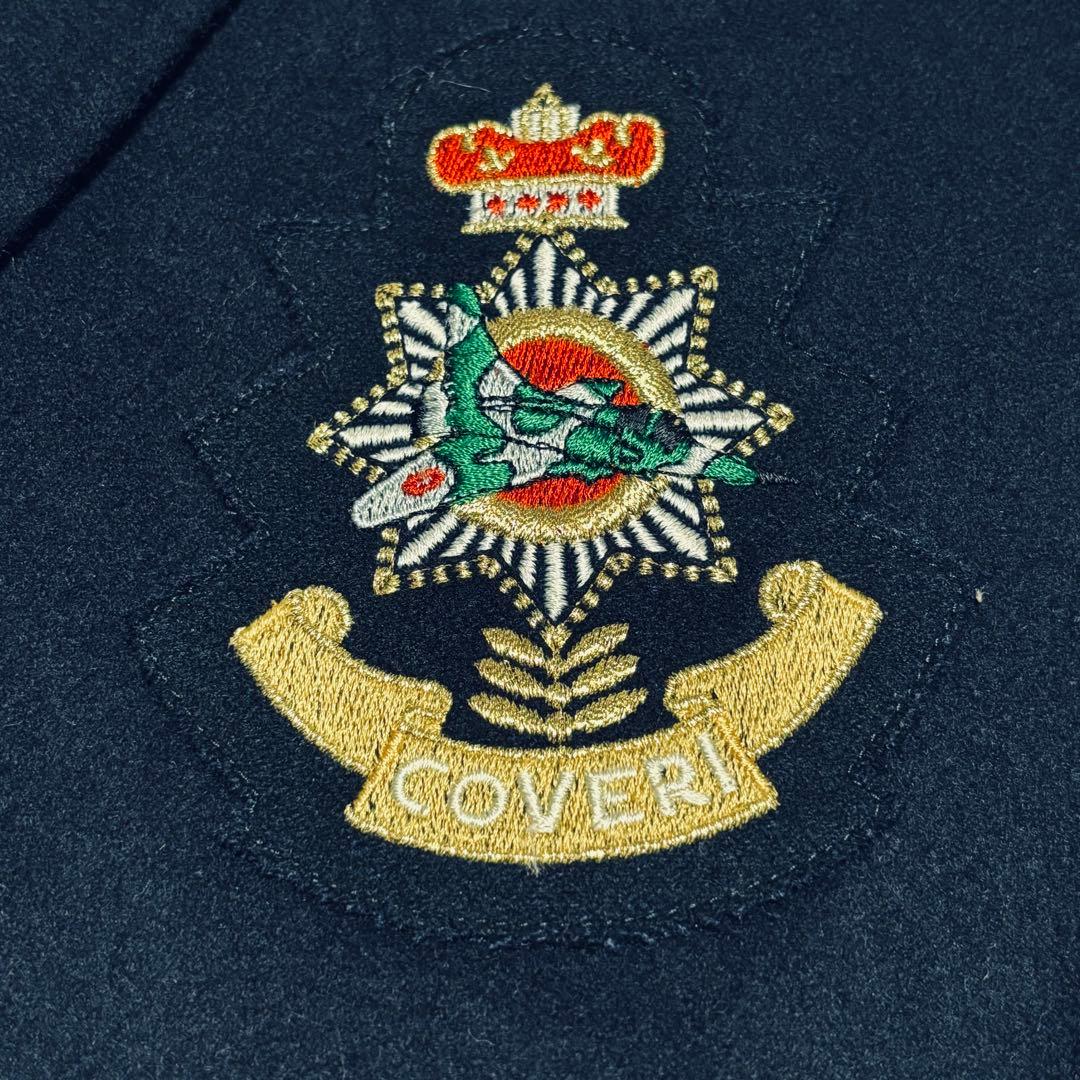 希少 70s ENRICO COVERI イタリア 金ボタン カシミヤ 紺ブレ