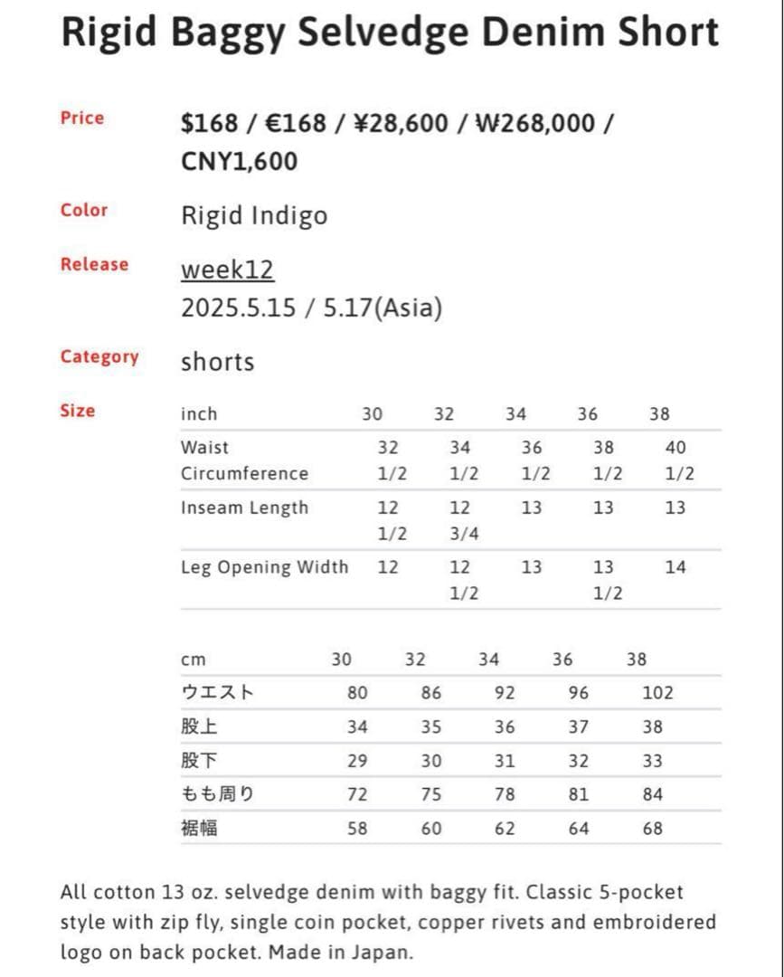 パンツ Supreme rigid baggy shorts 32