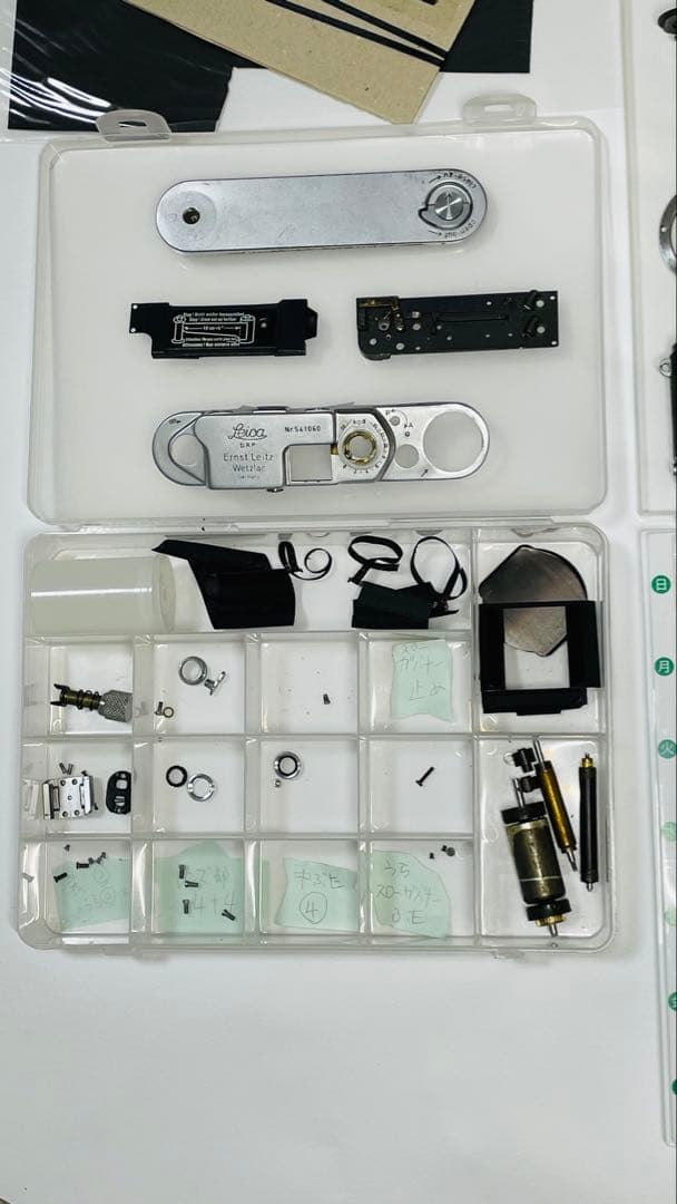 バルナックライカｆⅢ 一台分 分解部品パーツ一式