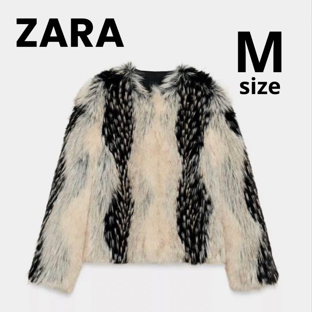 ZARA ザラ　ZW COLLECTIONショートフェイクファーコート