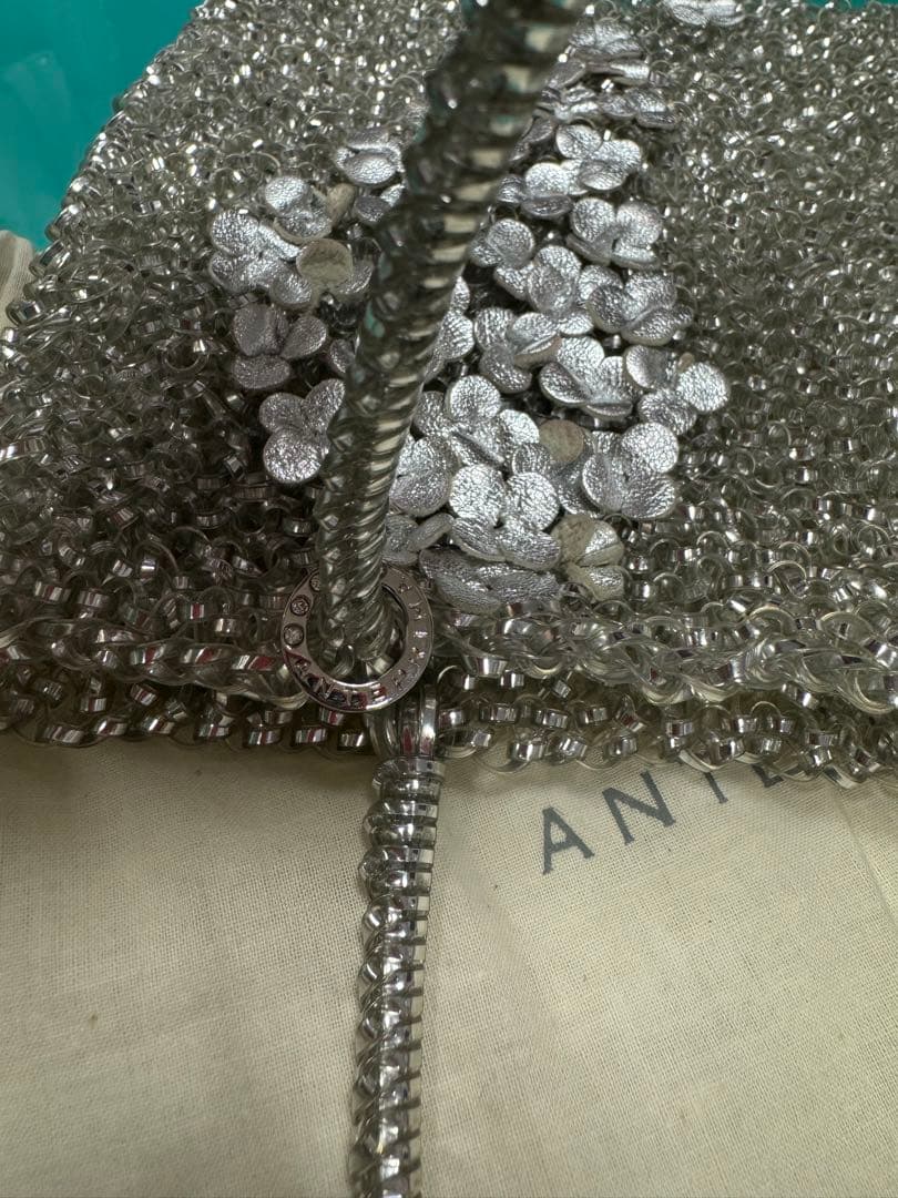 ANTEPRIMAアンテプリマ　ワイヤーバッグ花ビジュー