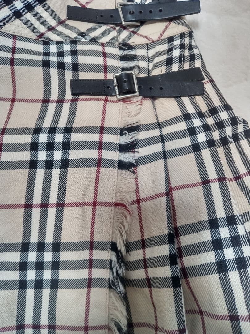 美品BURBERRY BLUE LABEL チェック柄プリーツスカート 36