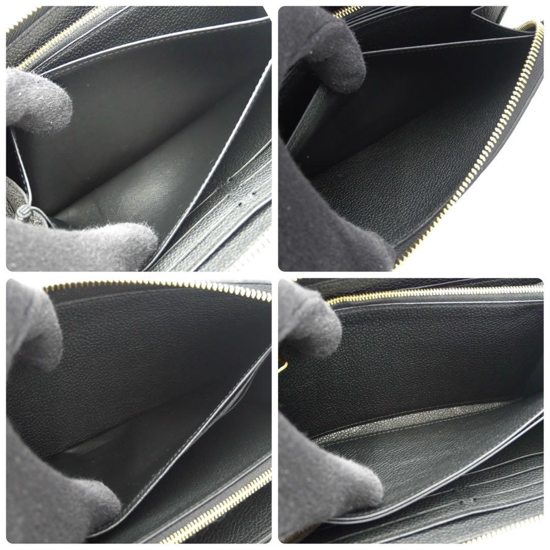 ルイヴィトン アンプラント ジッピーウォレット ブラック 長財布 モノグラム 黒