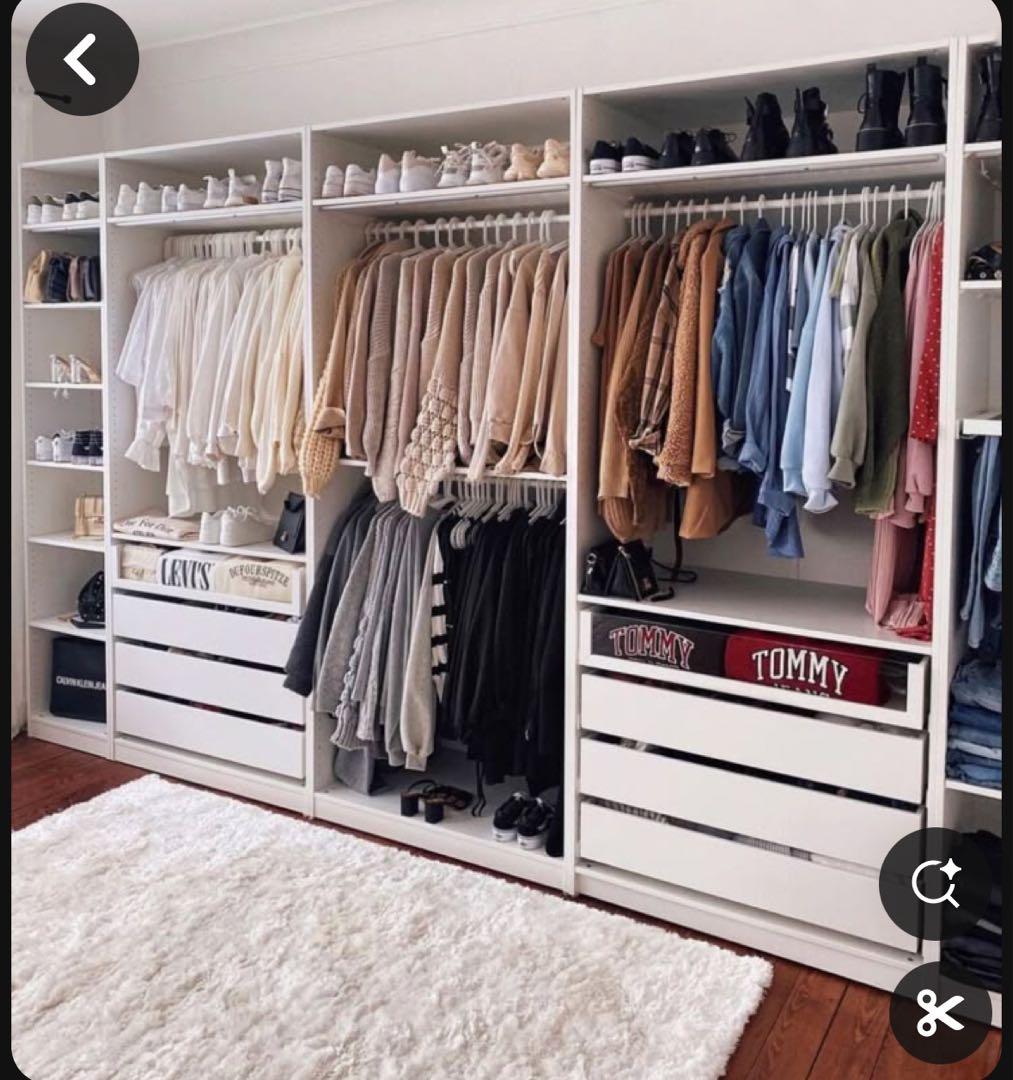 【IKEA】PAXシリーズ(100×201×58)×2 パックス パーツ 扉あり