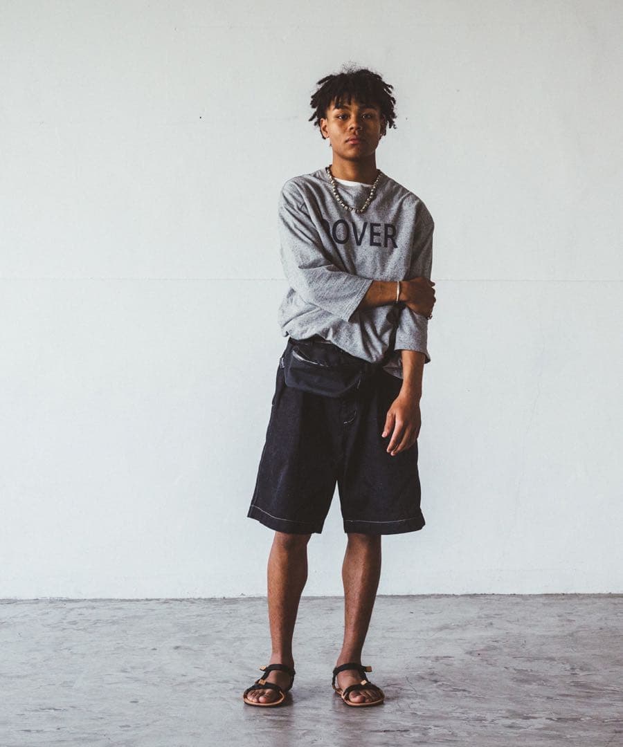 気まぐれセールUpcycleLinoBASIC デニム イージーショーツサイズ1