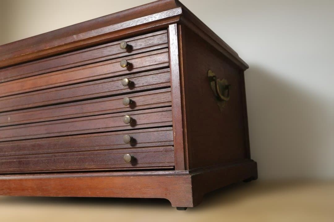 フランクリンミント レンズ  収納ケース 木箱 レトロ