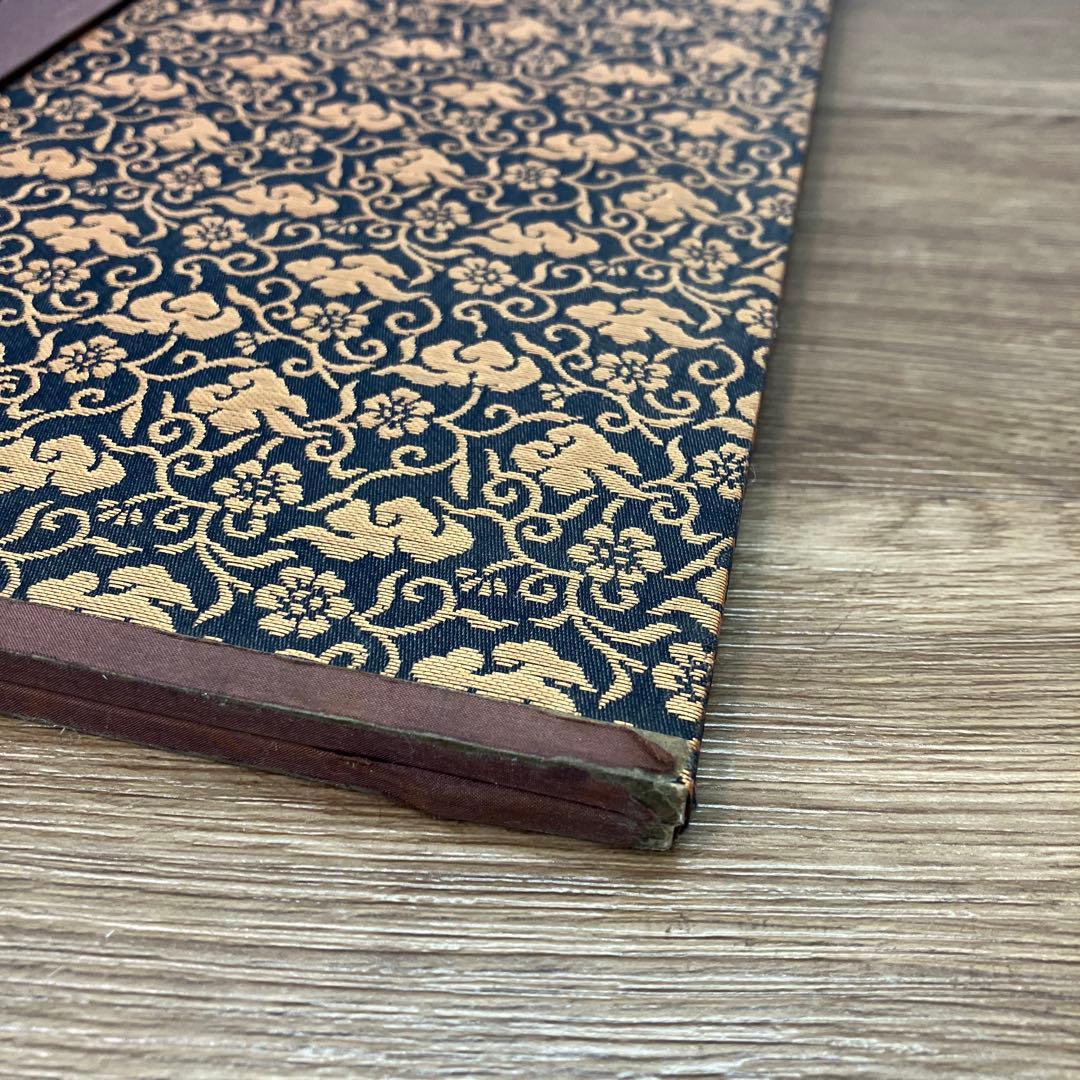 昭和レトロ 仏教美術 阿弥陀二十五菩薩来迎図 三つ折り屏風 金彩 縁起物