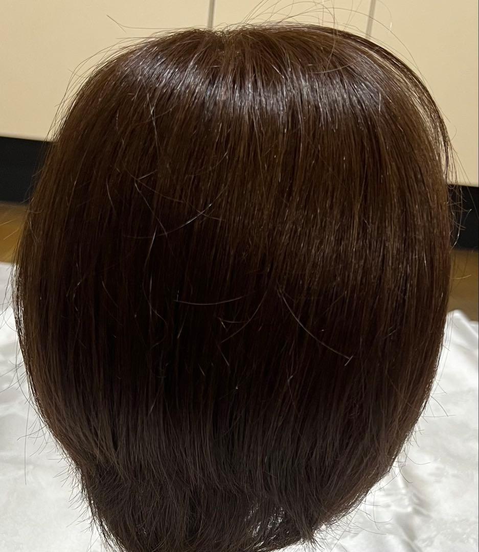 AQUADOLL 人毛MIXウィッグ モカブラウン M 医療用