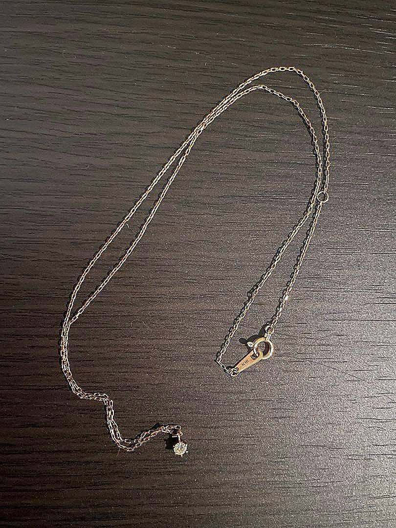 18k ピンクゴールド　ダイヤモンド　ネックレス