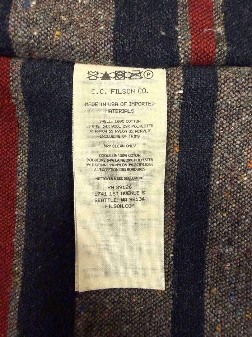 FILSON / ラインド デニム クルーザージャケット