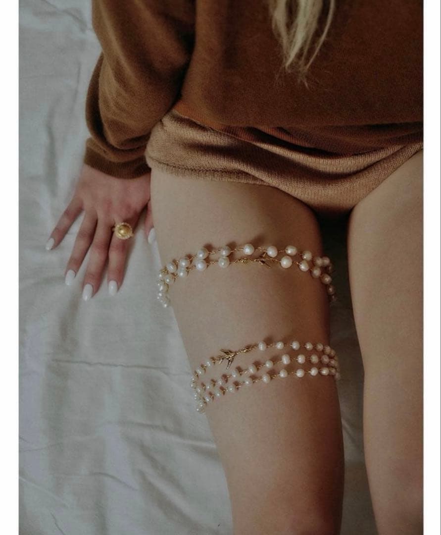 GAGAN Swalow Egg Chain tall ネックレス115cm