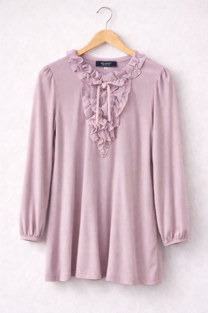 エムズグレイシー❤︎ベルベット風フリルデザインチュニック　42
