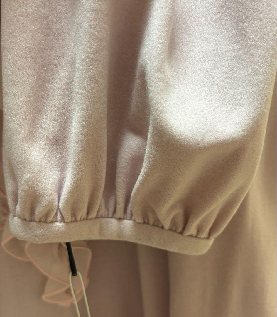 エムズグレイシー❤︎ベルベット風フリルデザインチュニック　42