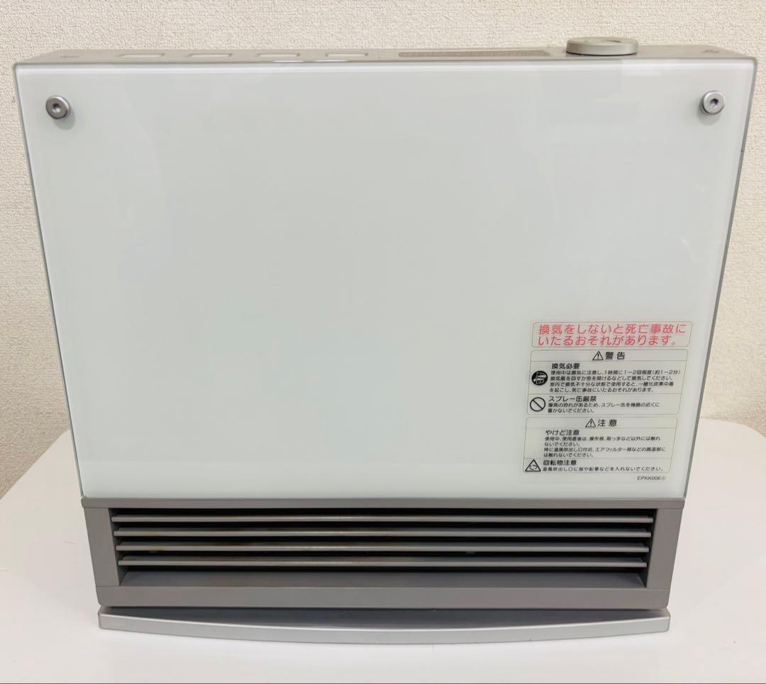 人気 高級感 ガラストップ　ノーリツ ガスファンヒーター GFH-2400D