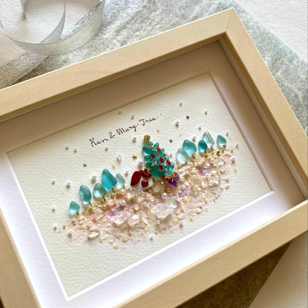 べーちゃん様　オーダー受付　シーグラス／天然石／フレームアート