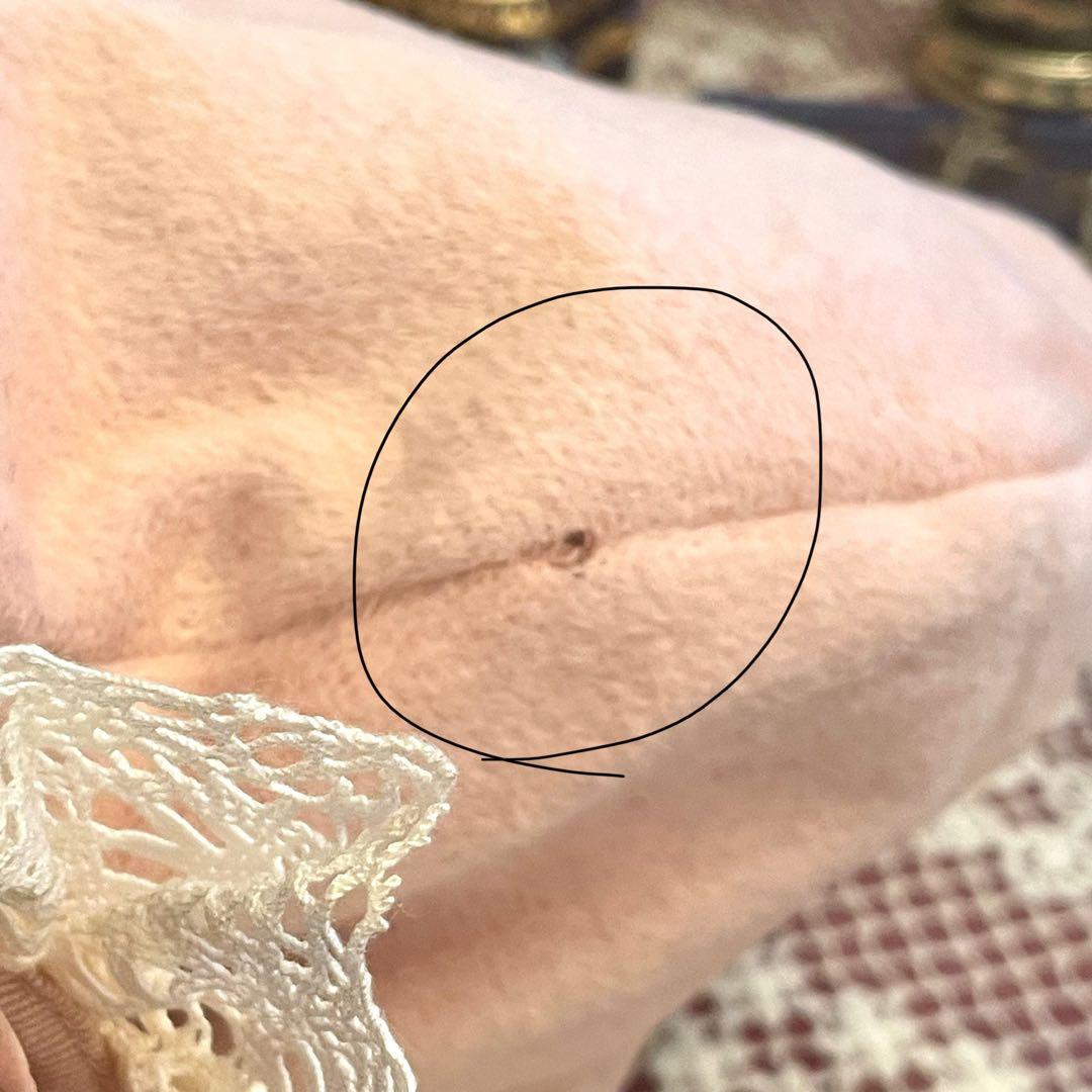 新品　未使用　メアリーマグダレン　ベレー帽　帽子　薄ピンク系　コサージュ　薔薇