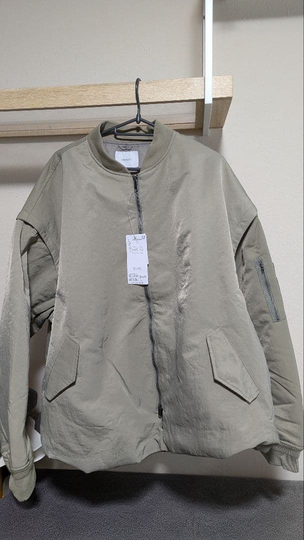 軽量 袖取り外し可/ デタッチャブル2WAYメモリーボンバージャケット