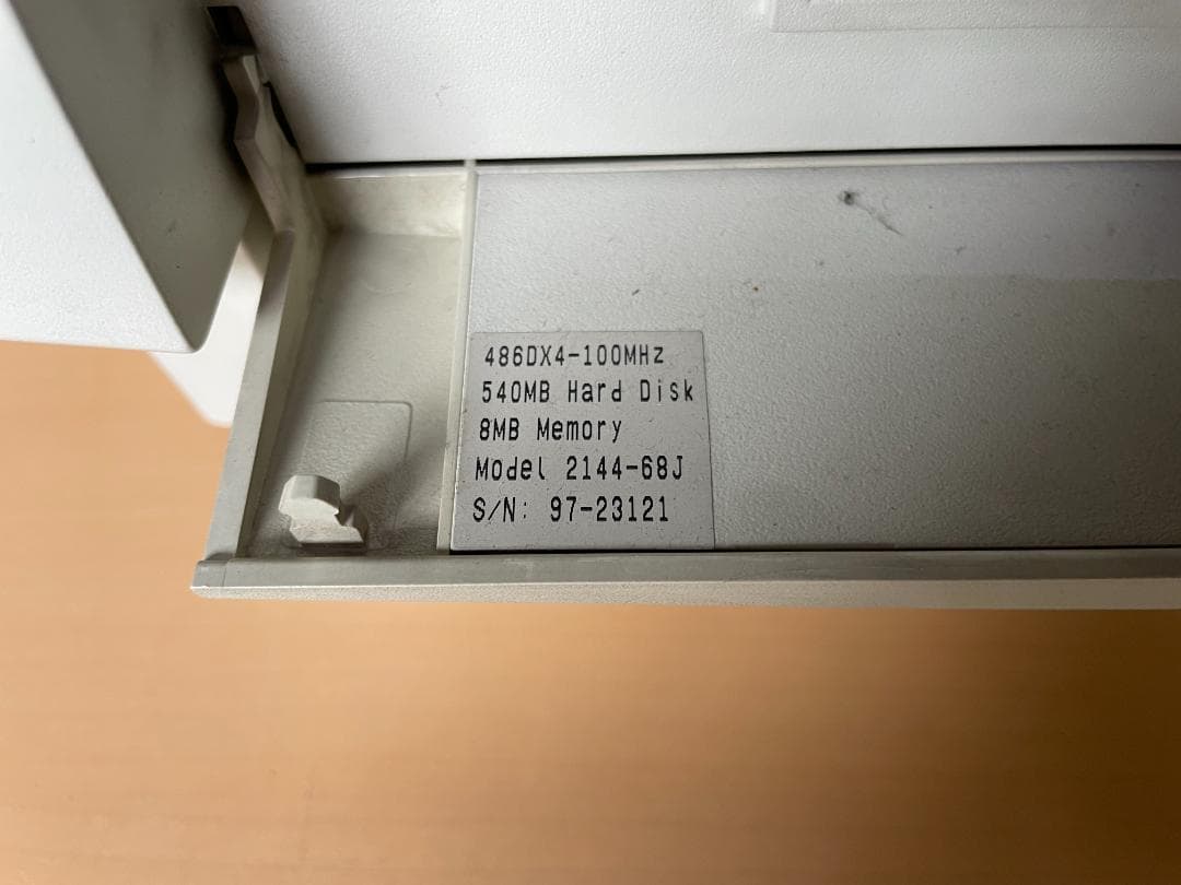 ★ パソコン IBM 486DX4 100MNhz 2144-68J Intel