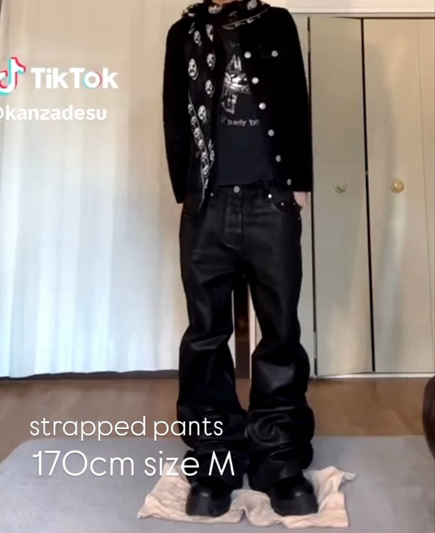 懺*悔様 goar.archive strapped oil pants S