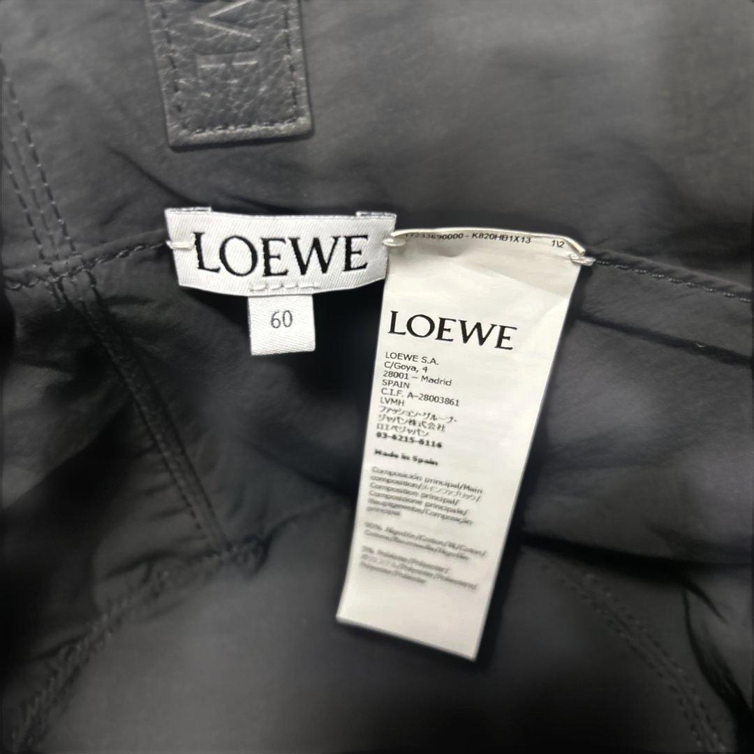 LOEWE ロエベ　リバーシブル　バケットハット アナグラム　黒系　サイズ60