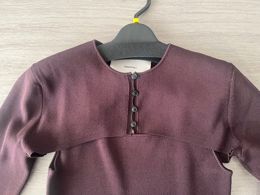 【未使用】TODAYFUL スクエアネックロングワンピース（値下げ）