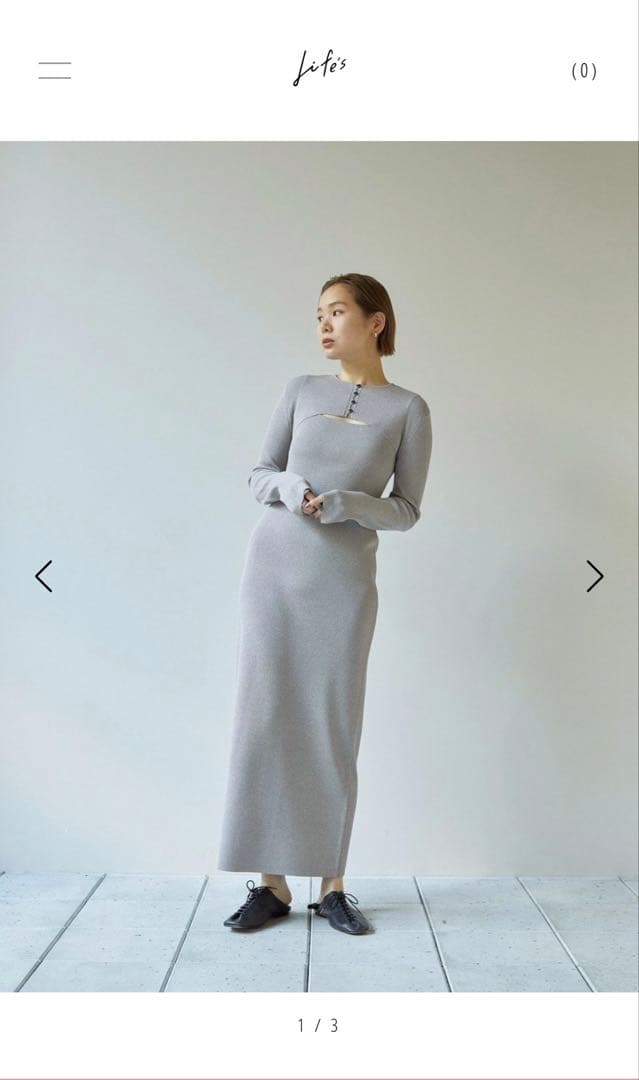 【未使用】TODAYFUL スクエアネックロングワンピース（値下げ）