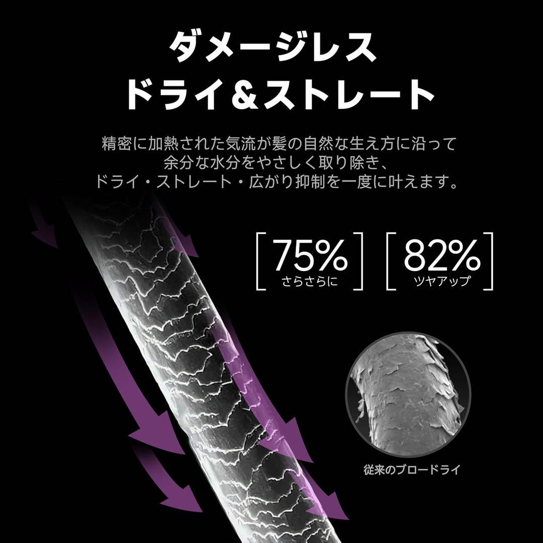 エアギャップドライヤー ストレートドライヤー ドライ＆ストレート PSE認証