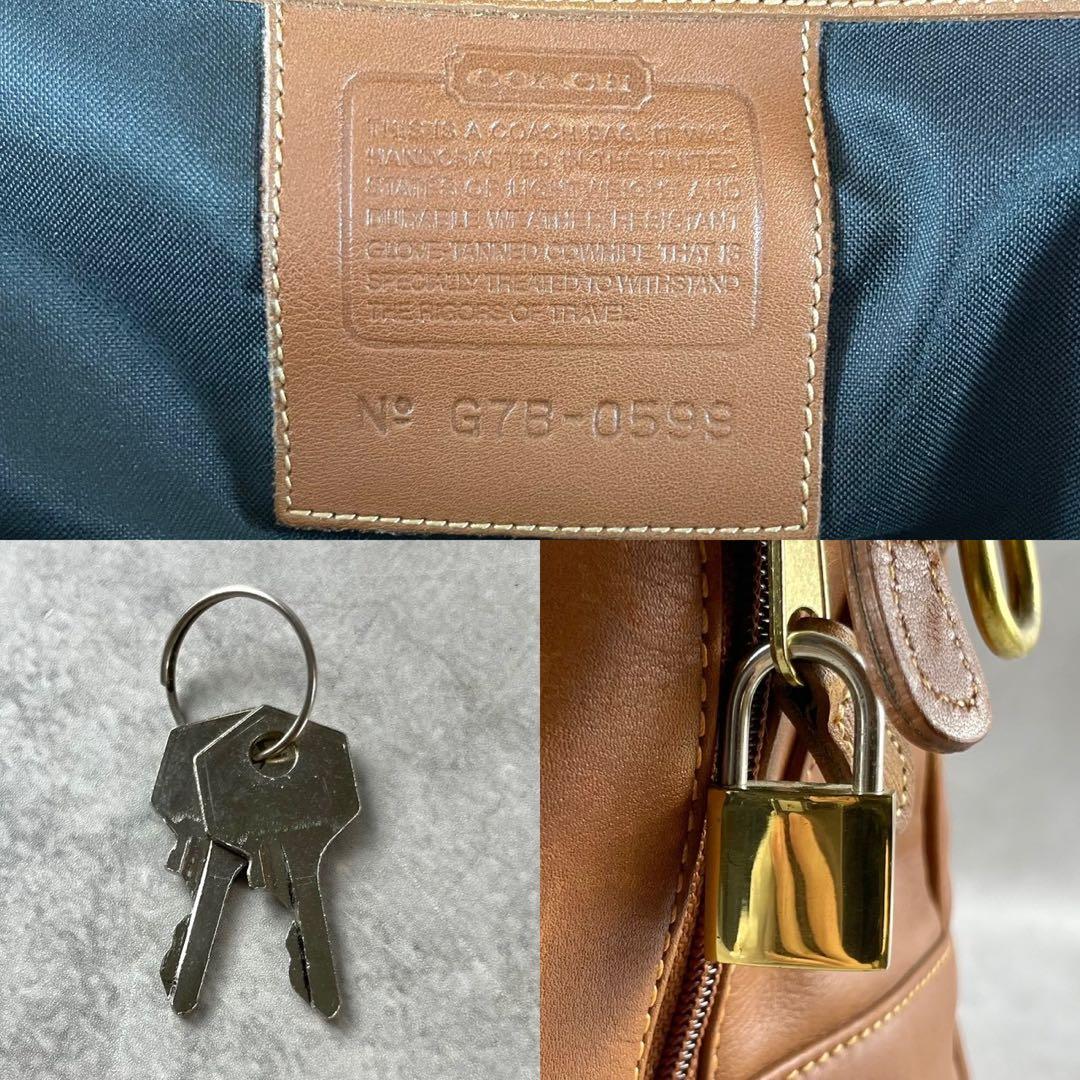 オールドコーチ　ボストンバッグ　ショルダー　2way レザー　ブラウン　USA製