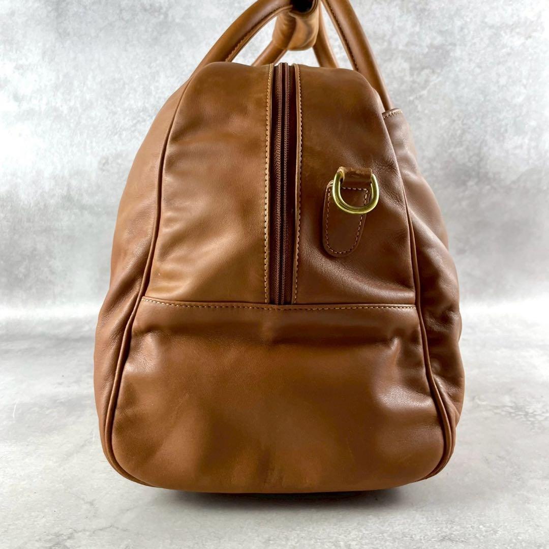 オールドコーチ　ボストンバッグ　ショルダー　2way レザー　ブラウン　USA製