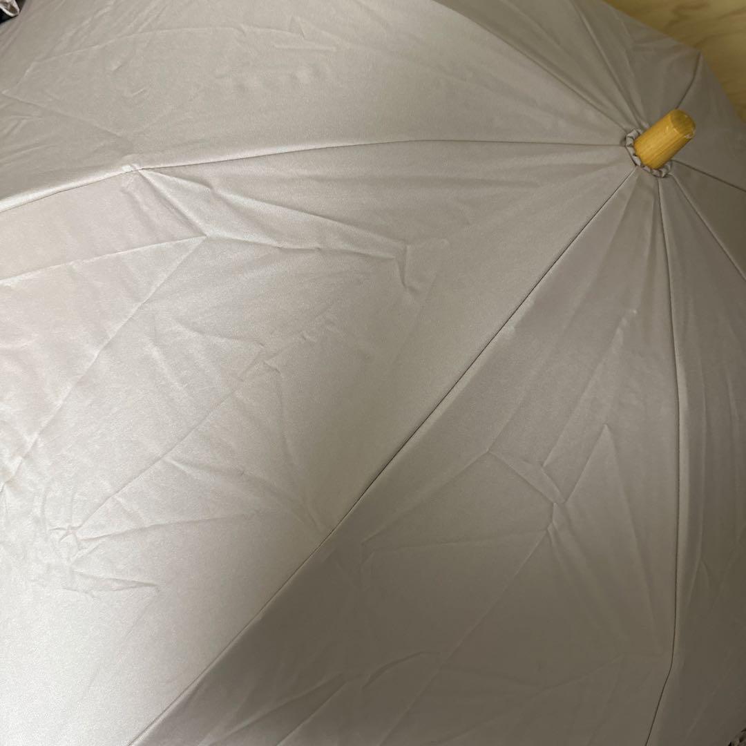 サンバリア100 ピンク フリル付き 折りたたみ日傘