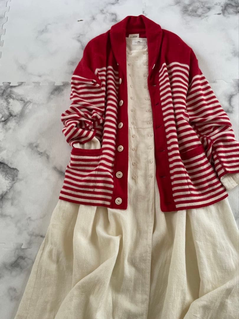 【45R】45星カシミヤの908バスクシーディガン