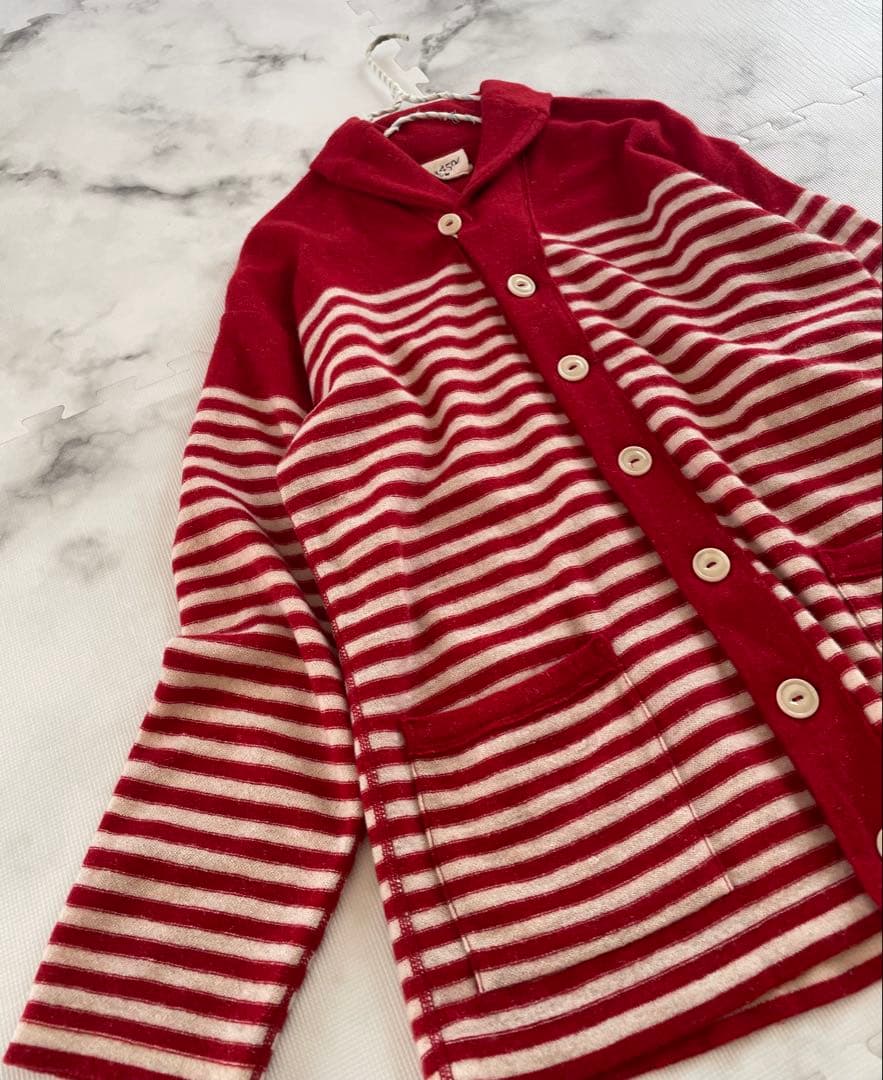 【45R】45星カシミヤの908バスクシーディガン