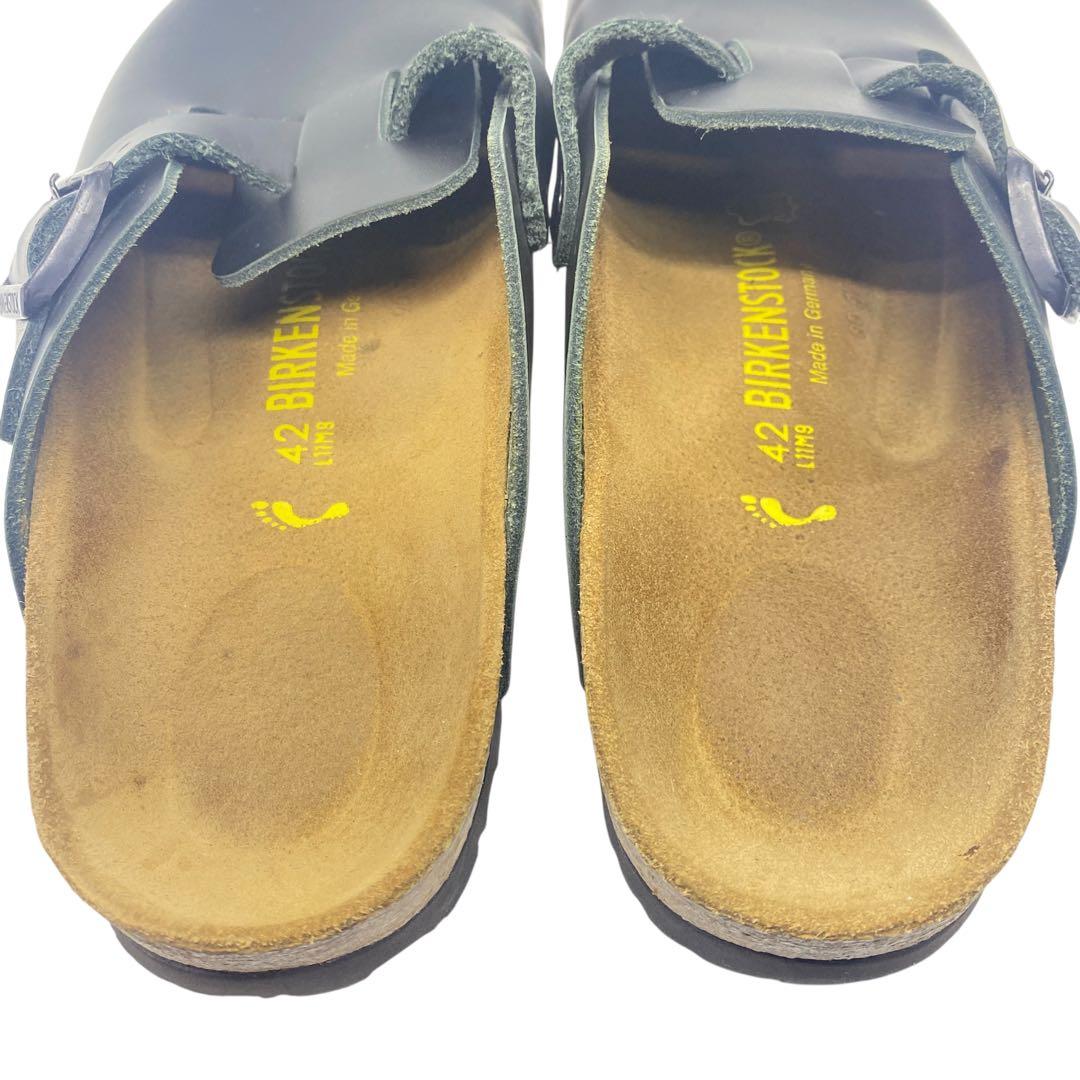 ビルケンシュトック　27cm 42 ボストン Boston レザー 黒 サンダル