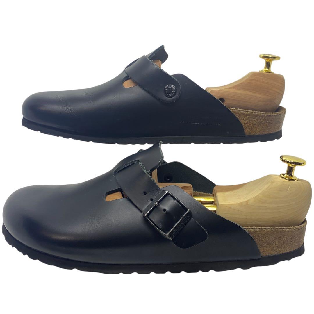 ビルケンシュトック　27cm 42 ボストン Boston レザー 黒 サンダル