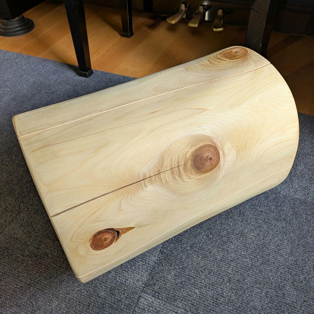 天然ヒバ　丸太　椅子　スツール　テーブル　高さ約40.5㎝