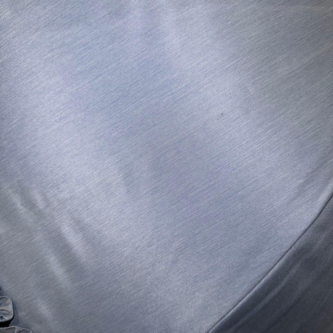 サンバリア100 フリル ブルー 長傘Mサイズ