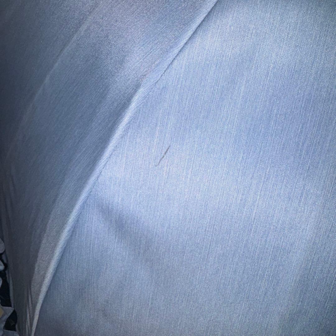 サンバリア100 フリル ブルー 長傘Mサイズ