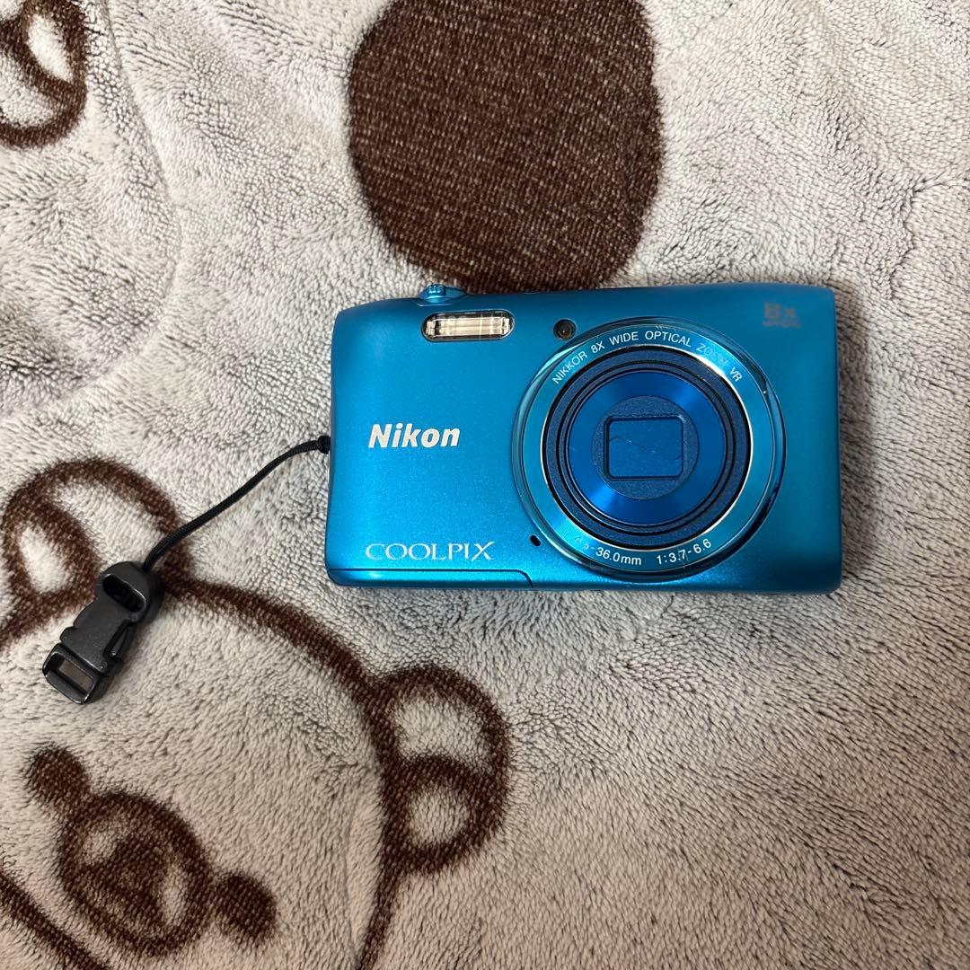 nikon coolpix s3600 青 バッテリーSDカード付き