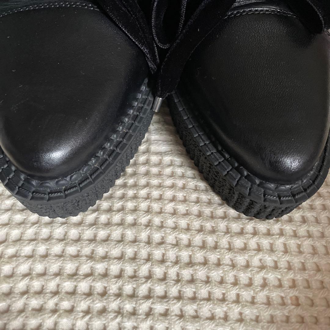 マークバイ　マークジェイコブス　リボン　ローファー 厚底　靴　シューズ　黒　37