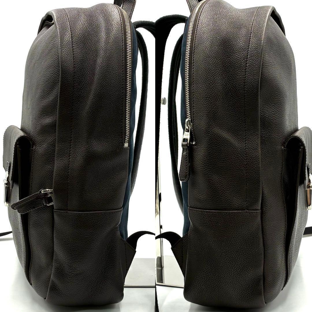 極美品 dunhill ダンヒル ベルグレイヴ リュック バッグパック レザー