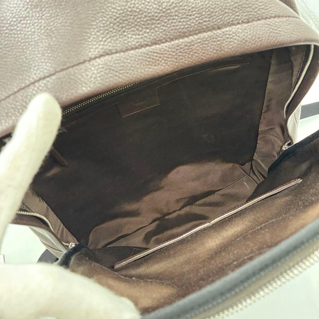 極美品 dunhill ダンヒル ベルグレイヴ リュック バッグパック レザー