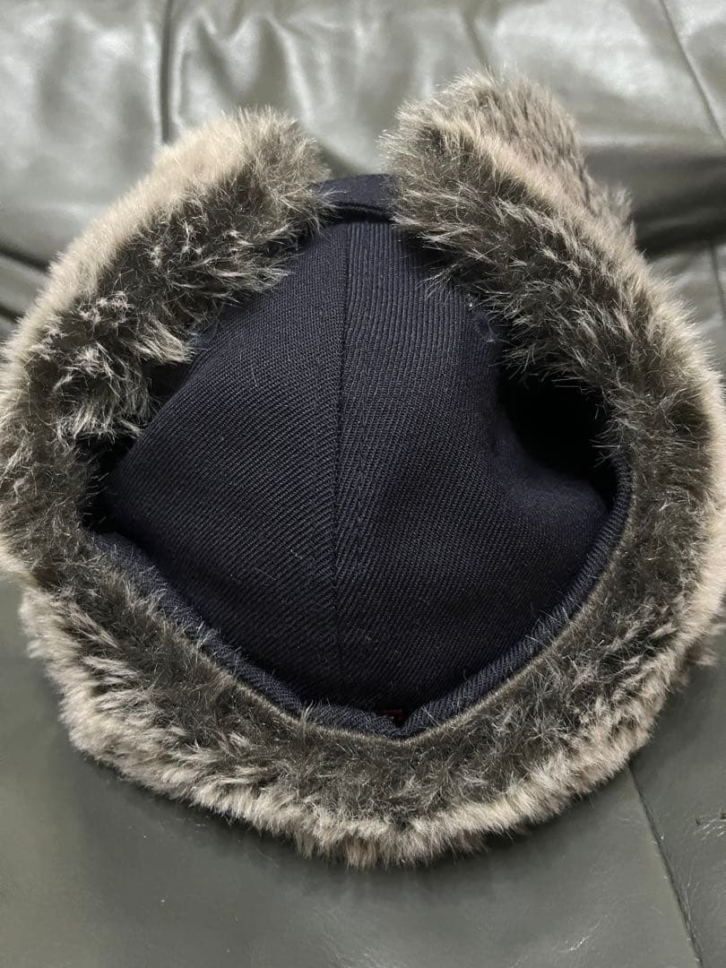 supreme キャップ ファー付き 7 1/2フライトキャップ