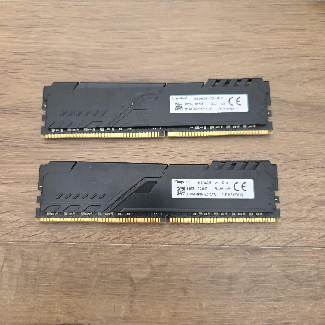 fury ddr4 16GB×2 32GB 3200MHz 動作品