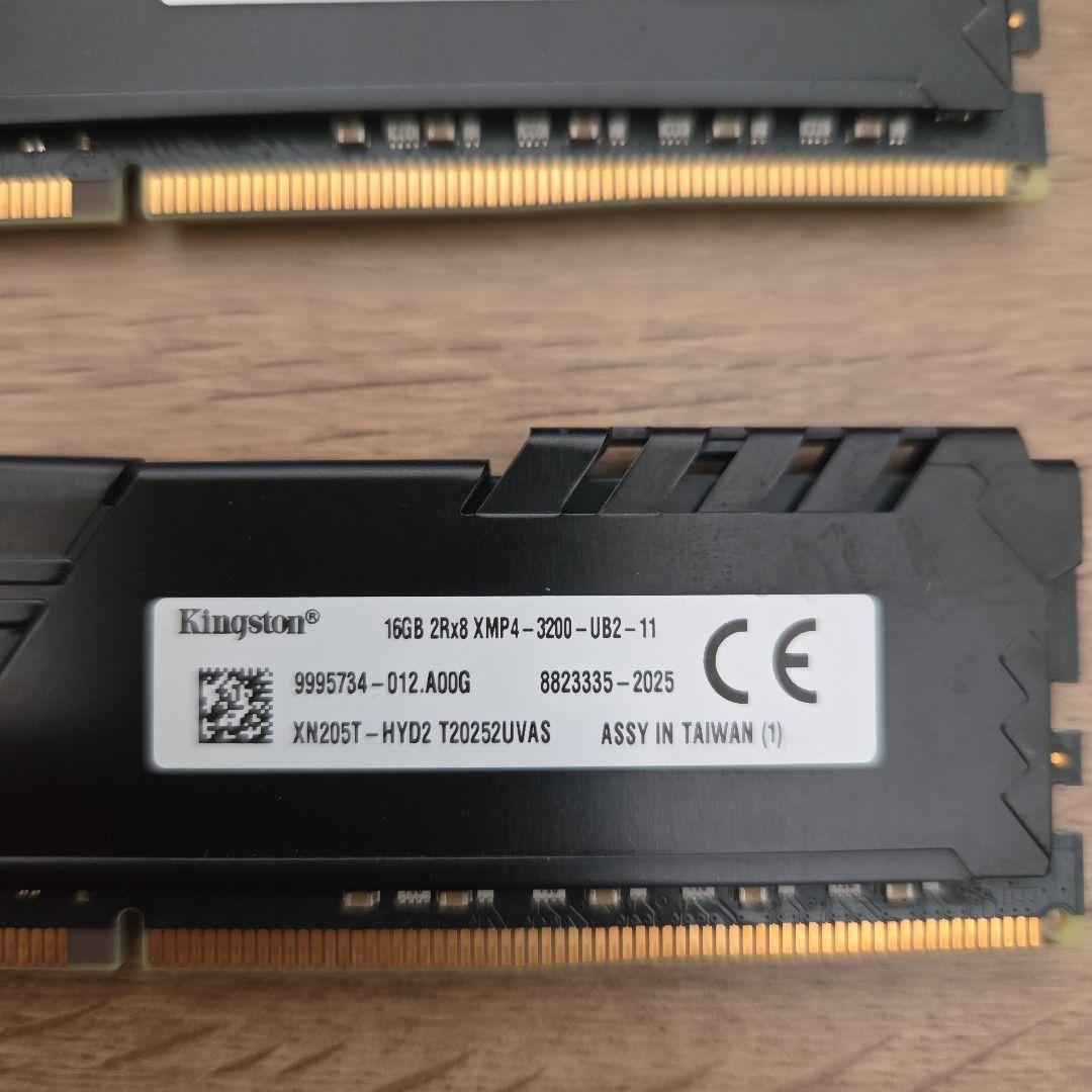 fury ddr4 16GB×2 32GB 3200MHz 動作品