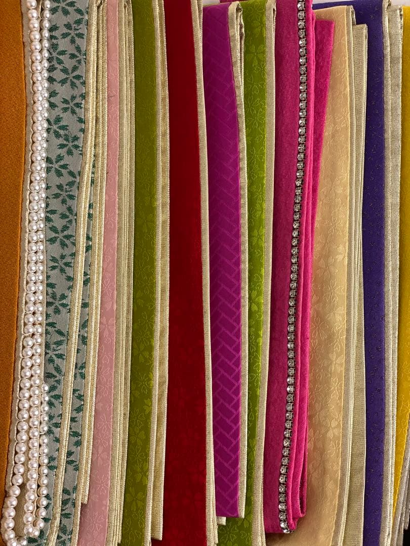 【在庫一掃60枚セット】重ね襟　重ね衿　振袖用　訪問着用　正絹　A