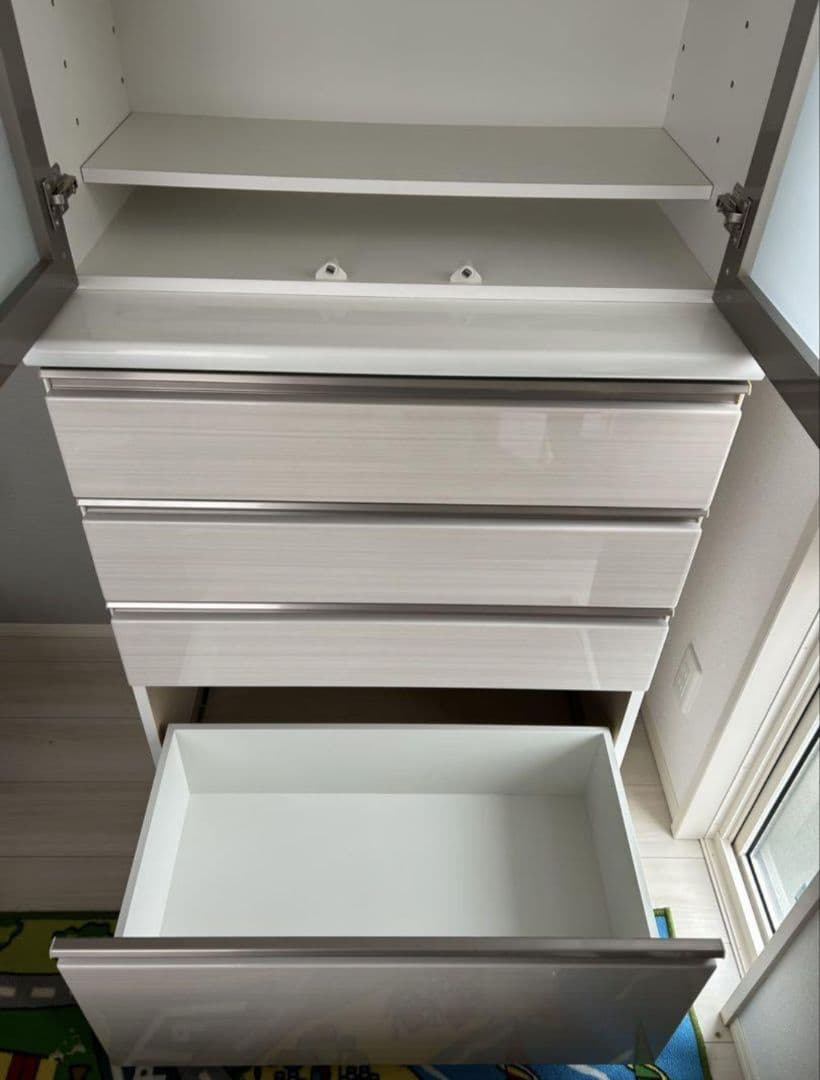 ニトリ 食器棚 ポスティア 80DB WH　リガーレ　レジューム