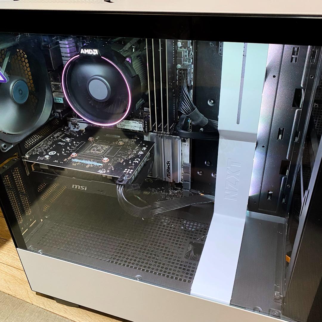 中古自作PC CPU3.7GHz メモリ32GB SSD1TB+HDD4TB