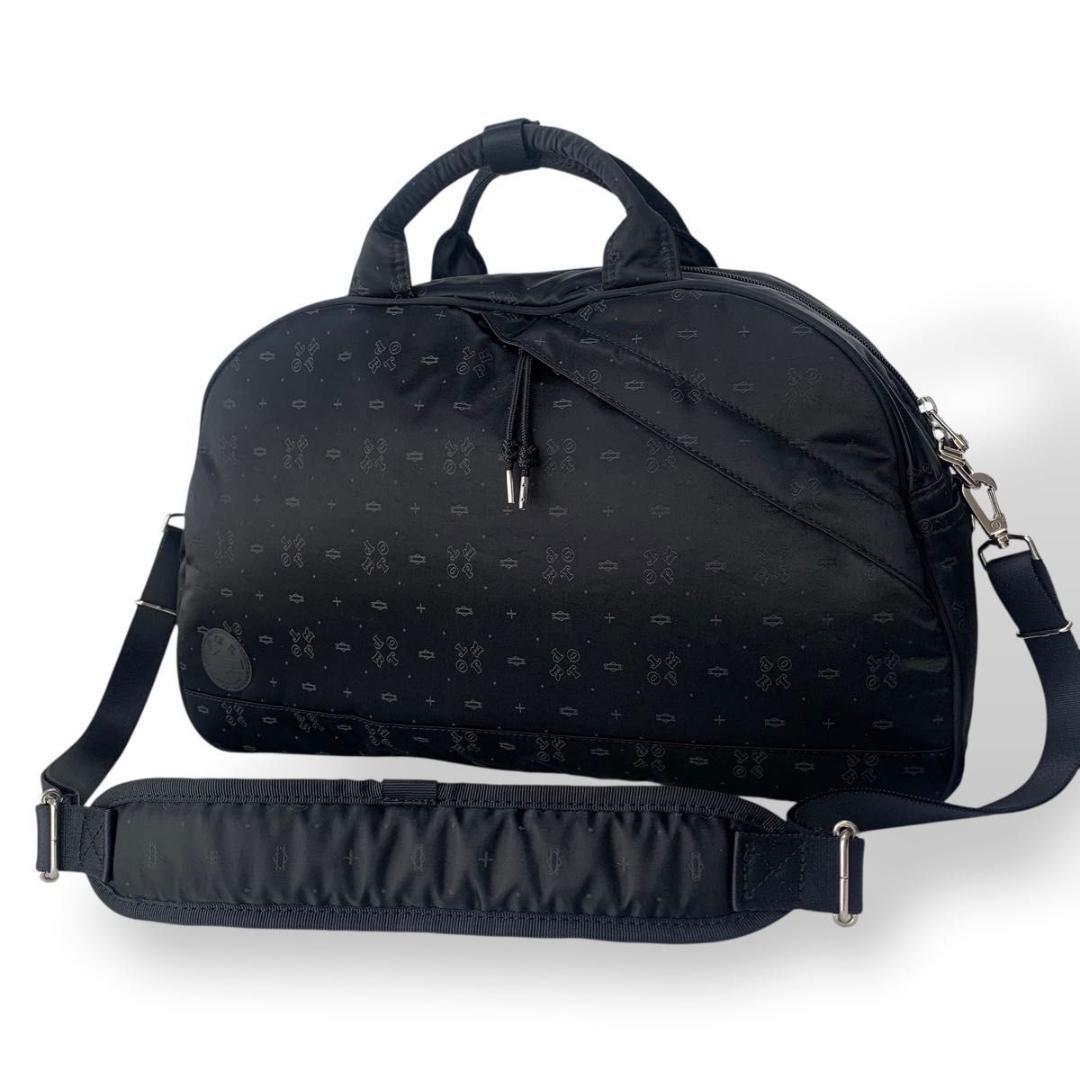 希少 極美品 ポーター ボストンバッグ ショルダー 総柄 ナイロン 2way 黒